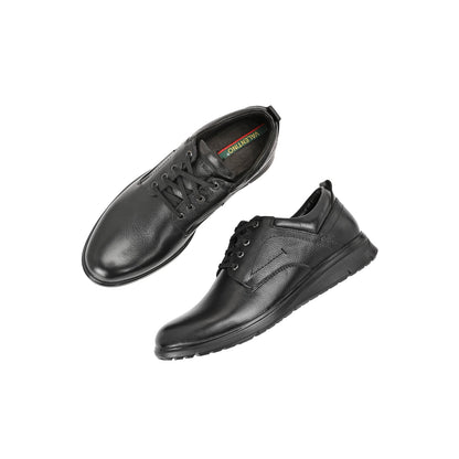 Valentino Men Premium Leather Black Lace Up Formal Shoes