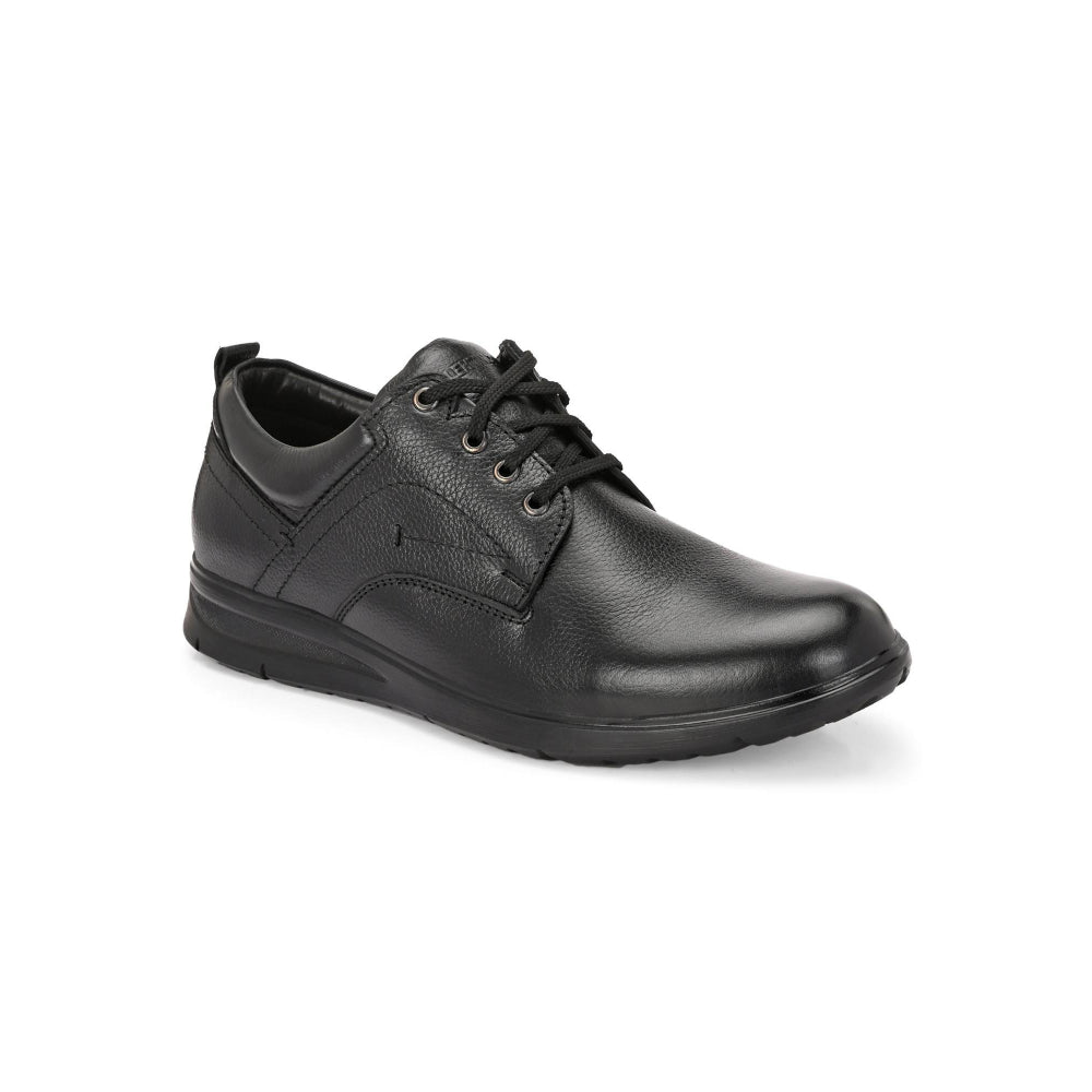 Valentino Men Premium Leather Black Lace Up Formal Shoes