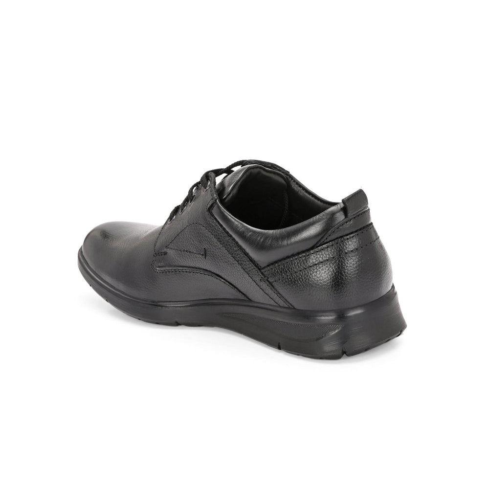 Valentino Men Premium Leather Black Lace Up Formal Shoes