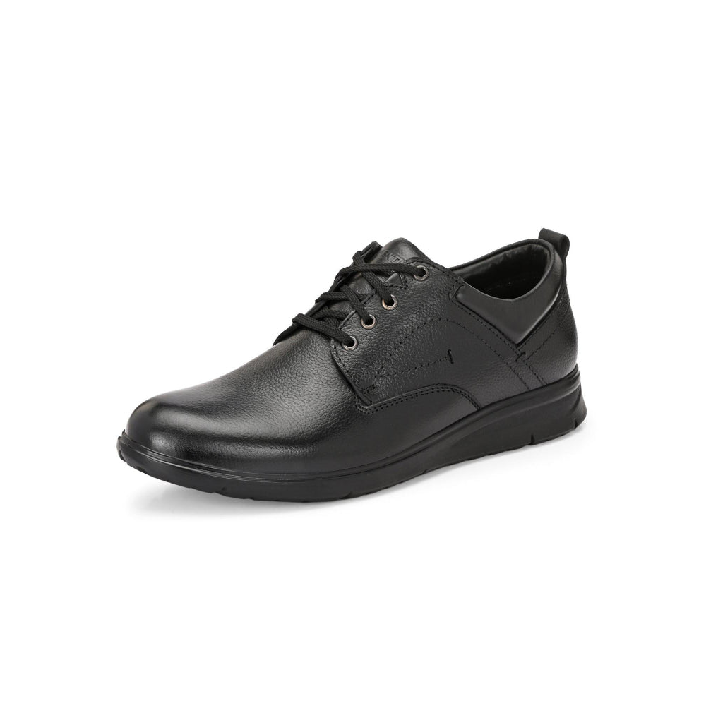 Valentino Men Premium Leather Black Lace Up Formal Shoes