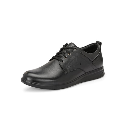 Valentino Men Premium Leather Black Lace Up Formal Shoes