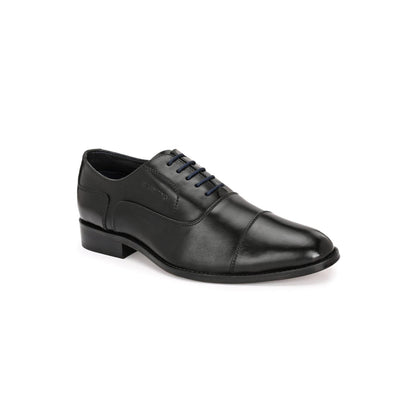 Valentino Men Premium Leather Black Lace Up Formal Oxford Shoes