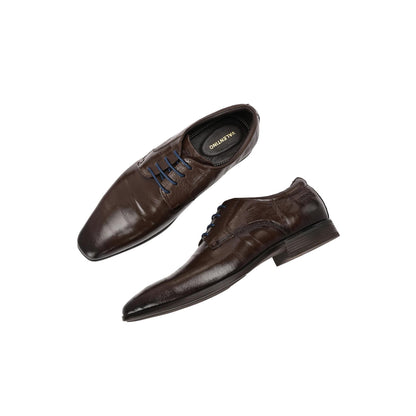 Valentino Men Premium Leather Lace-Up Formal Shoes