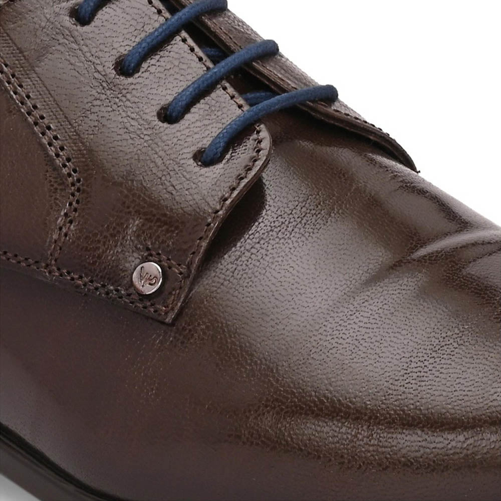 Valentino Men Premium Leather Lace-Up Formal Shoes