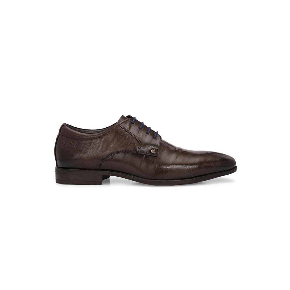 Valentino Men Premium Leather Lace-Up Formal Shoes