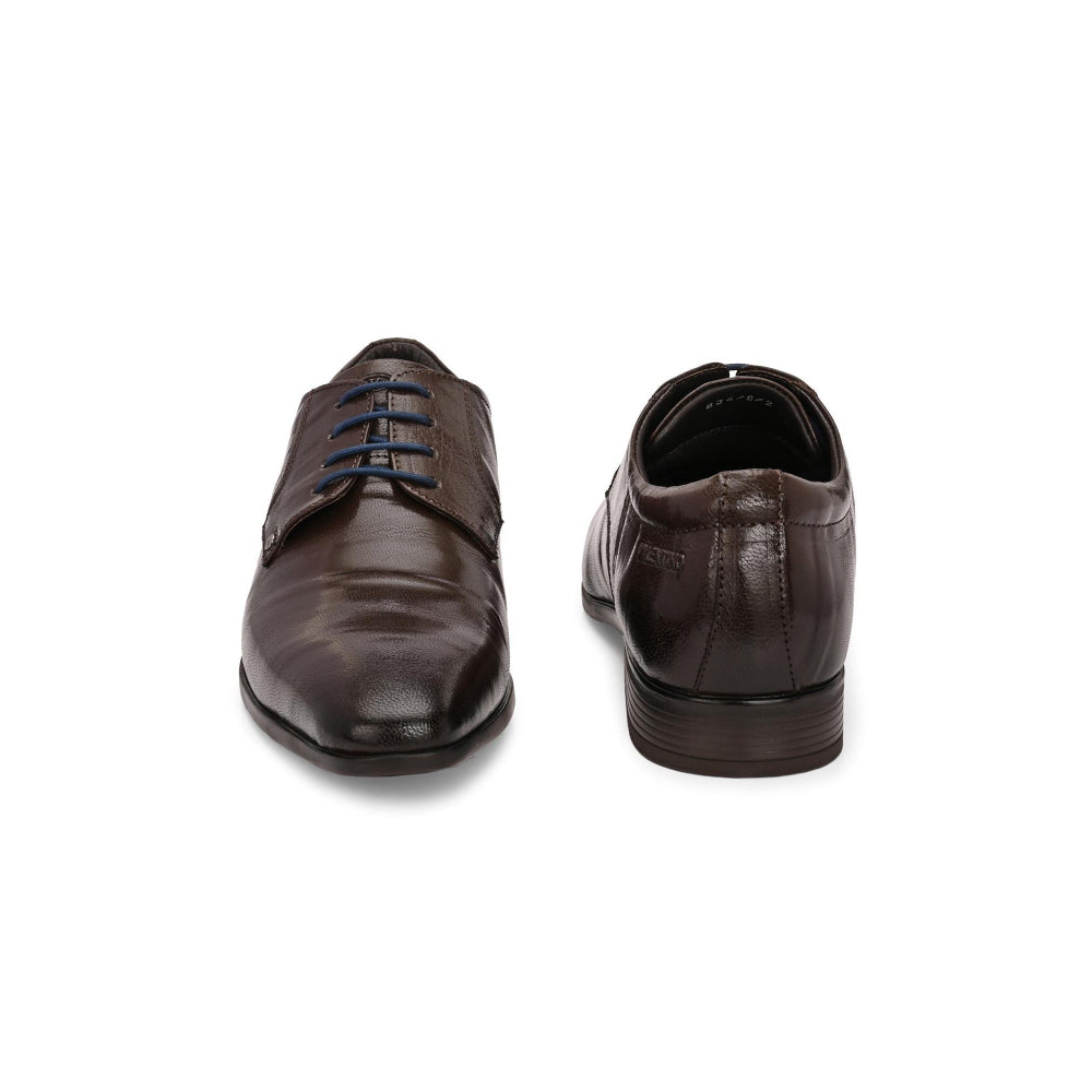 Valentino Men Premium Leather Lace-Up Formal Shoes