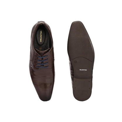 Valentino Men Premium Leather Lace-Up Formal Shoes