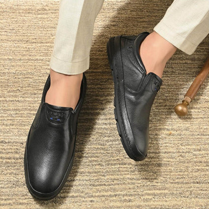 Valentino Men Premium Leather Slip-On Formal Loafer Shoes