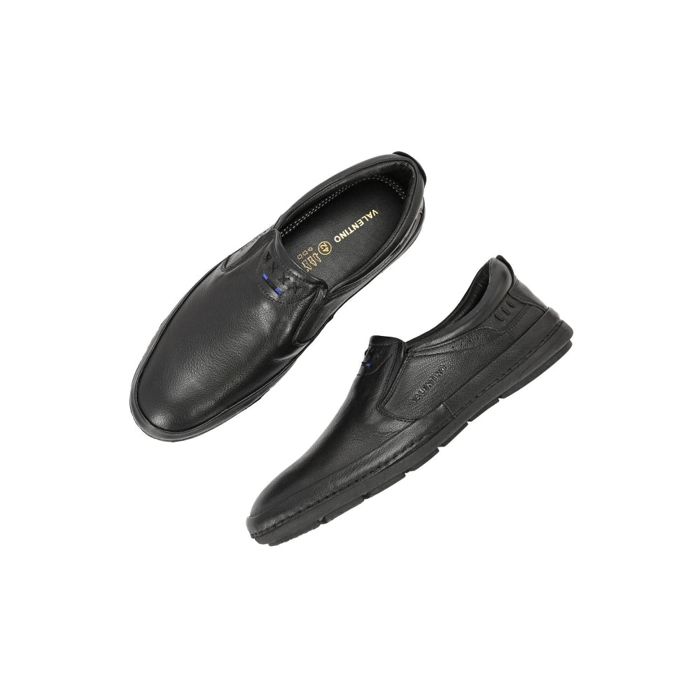 Valentino Men Premium Leather Slip-On Formal Loafer Shoes