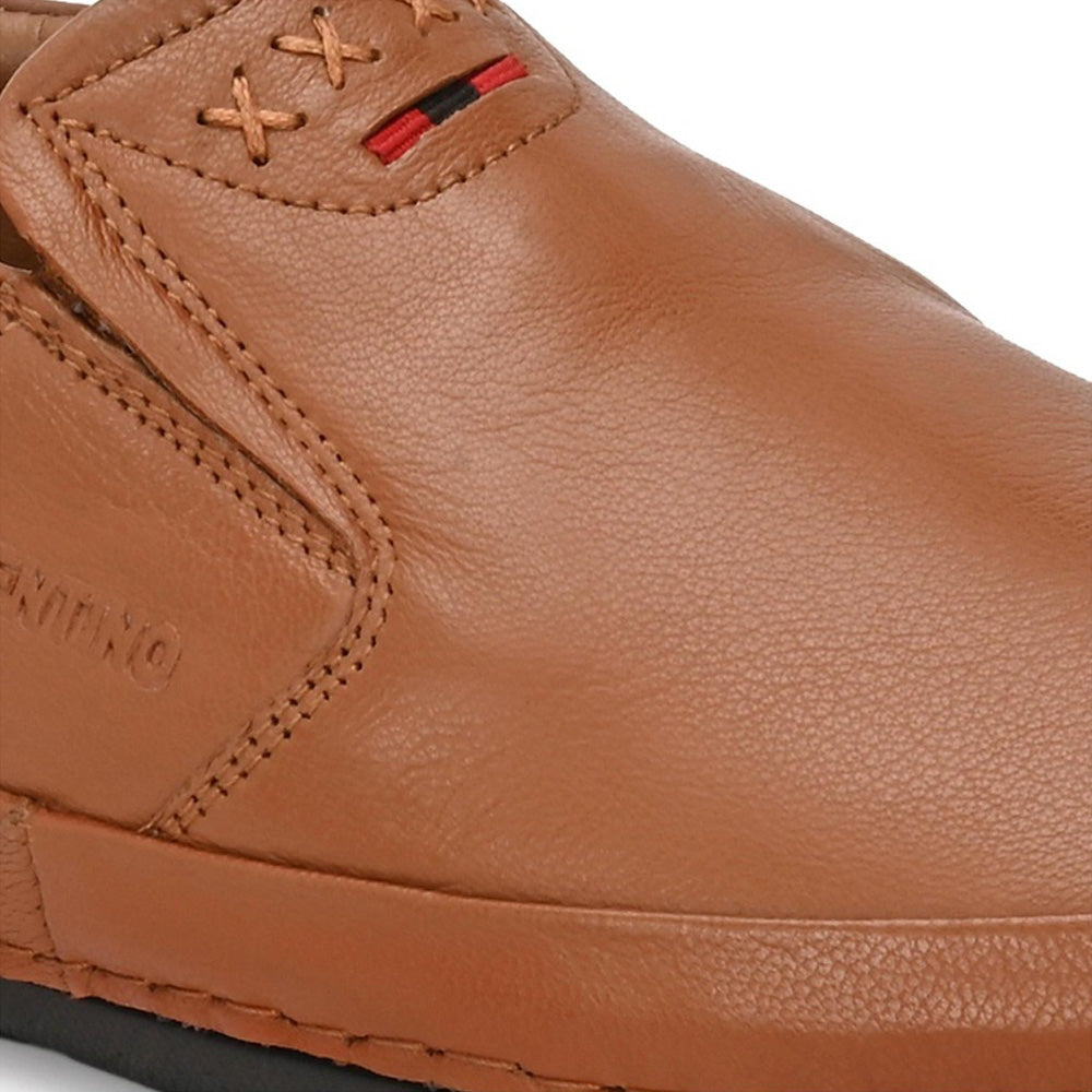 Valentino Men Premium Leather Slip-On Formal Loafer Shoes