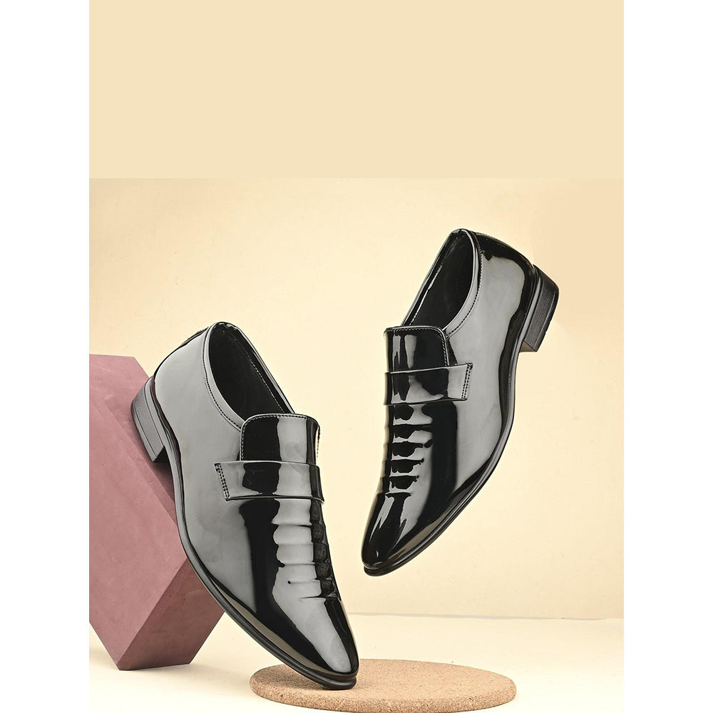 Valentino West Port Men Synthetic Patent Slip-On Party Wear Loafer Shoes