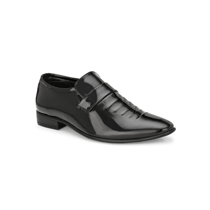 Valentino West Port Men Synthetic Patent Slip-On Party Wear Loafer Shoes