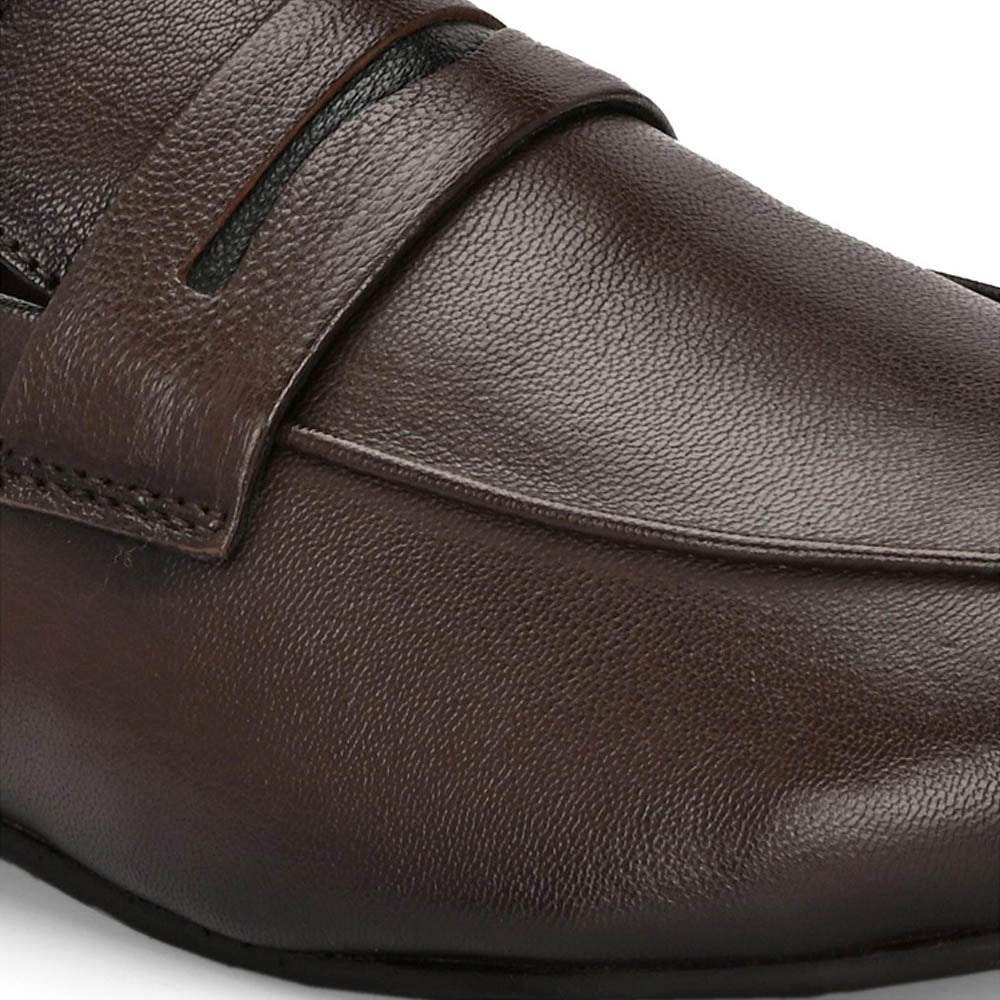 Valentino Men Premium Leather Slip On Loafer Shoes
