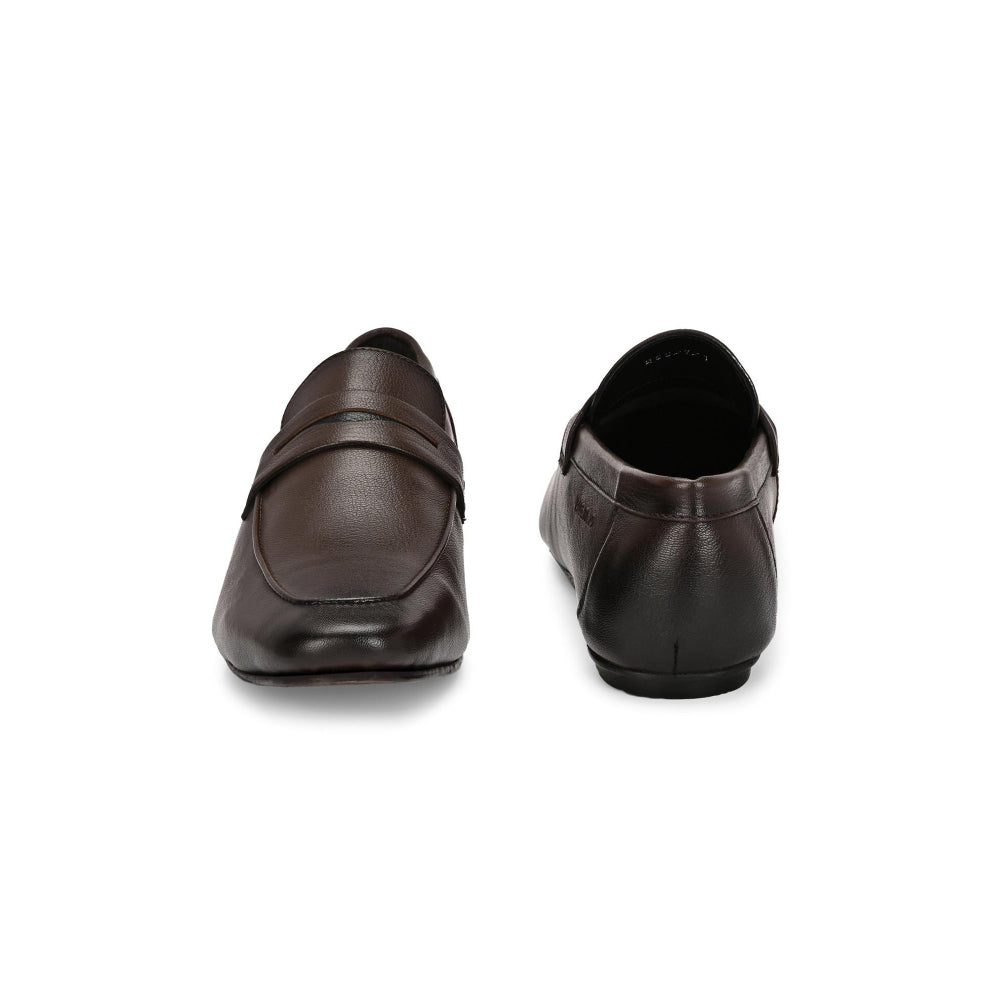 Valentino Men Premium Leather Slip On Loafer Shoes