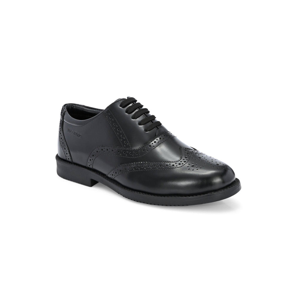 Valentino Men Premium Leather Military Formal Brogue Shoes