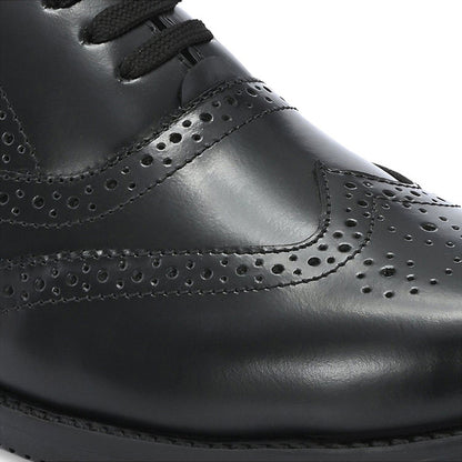 Valentino Men Premium Leather Military Formal Brogue Shoes