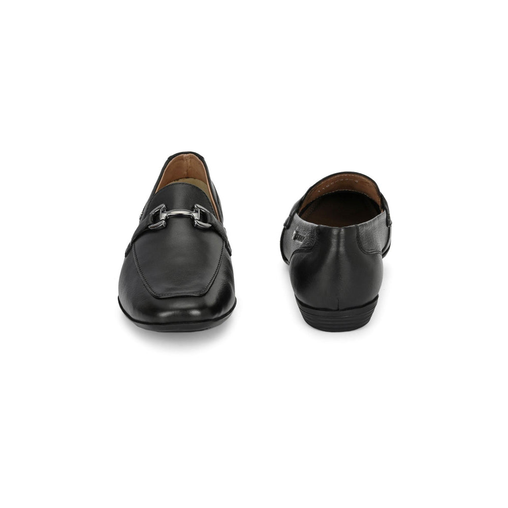 Valentino Women Black Premium Leather Loafers