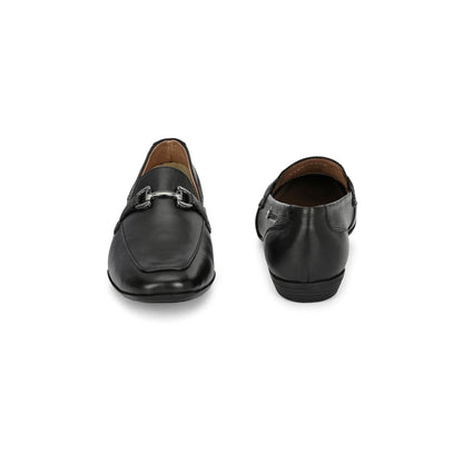 Valentino Women Black Premium Leather Loafers