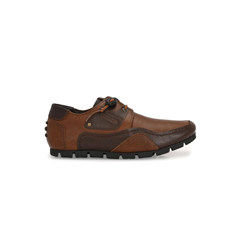 Valentino Men Premium Leather Casual Derby Shoes