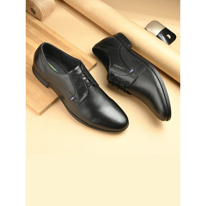 Valentino Men Premium Leather Lace-Up Formal Derby Shoes