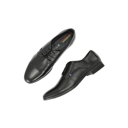 Valentino Men Premium Leather Lace-Up Formal Derby Shoes