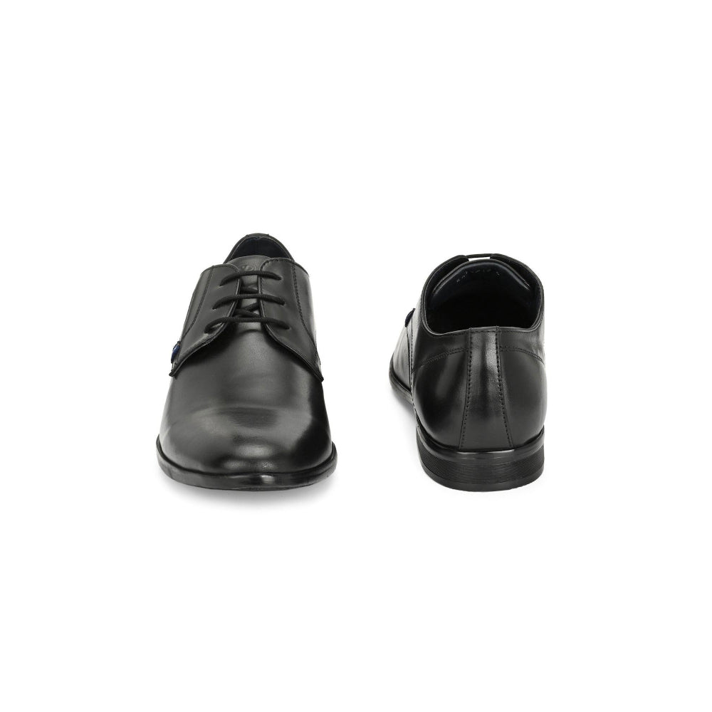 Valentino Men Premium Leather Lace-Up Formal Derby Shoes