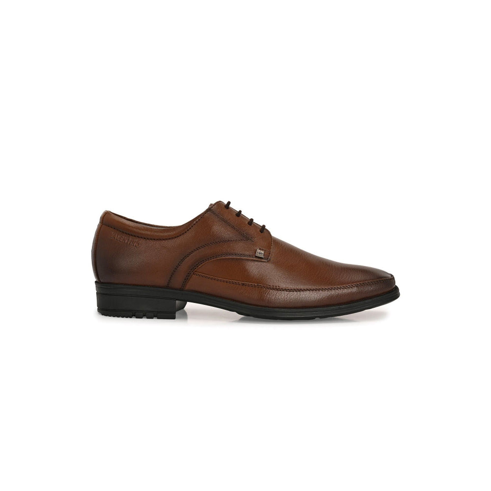 Valentino Men Premium Leather Lace-Up Formal Derby Shoes