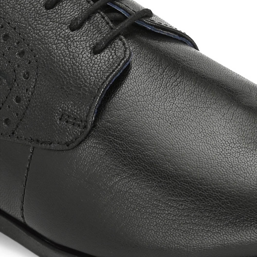 Valentino Men Premium Leather Lace-Up Formal Derby Shoes