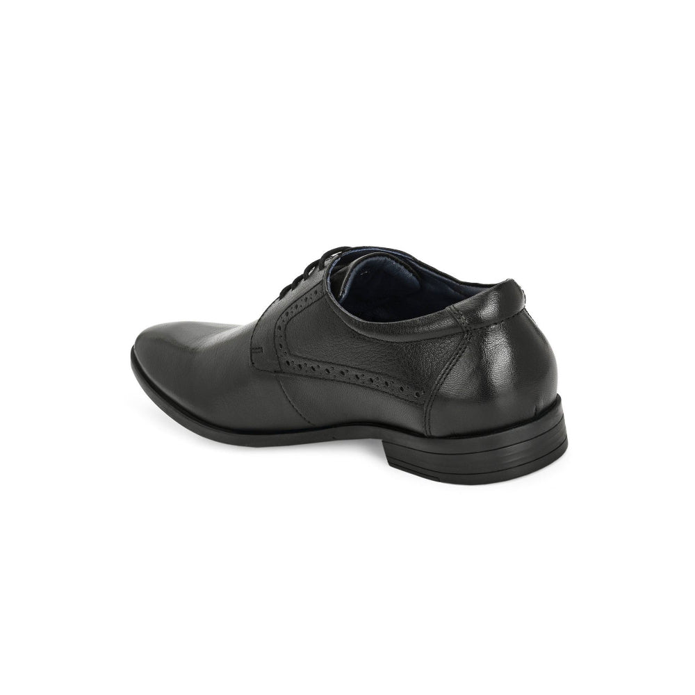 Valentino Men Premium Leather Lace-Up Formal Derby Shoes