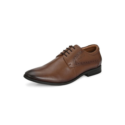 Valentino Men Premium Leather Lace-Up Formal Derby Shoes