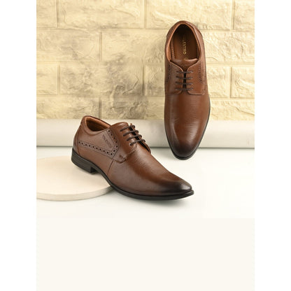 Valentino Men Premium Leather Lace-Up Formal Derby Shoes