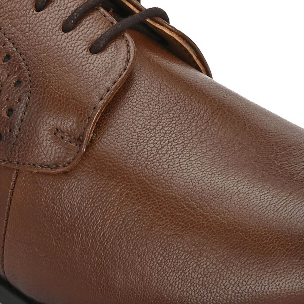 Valentino Men Premium Leather Lace-Up Formal Derby Shoes