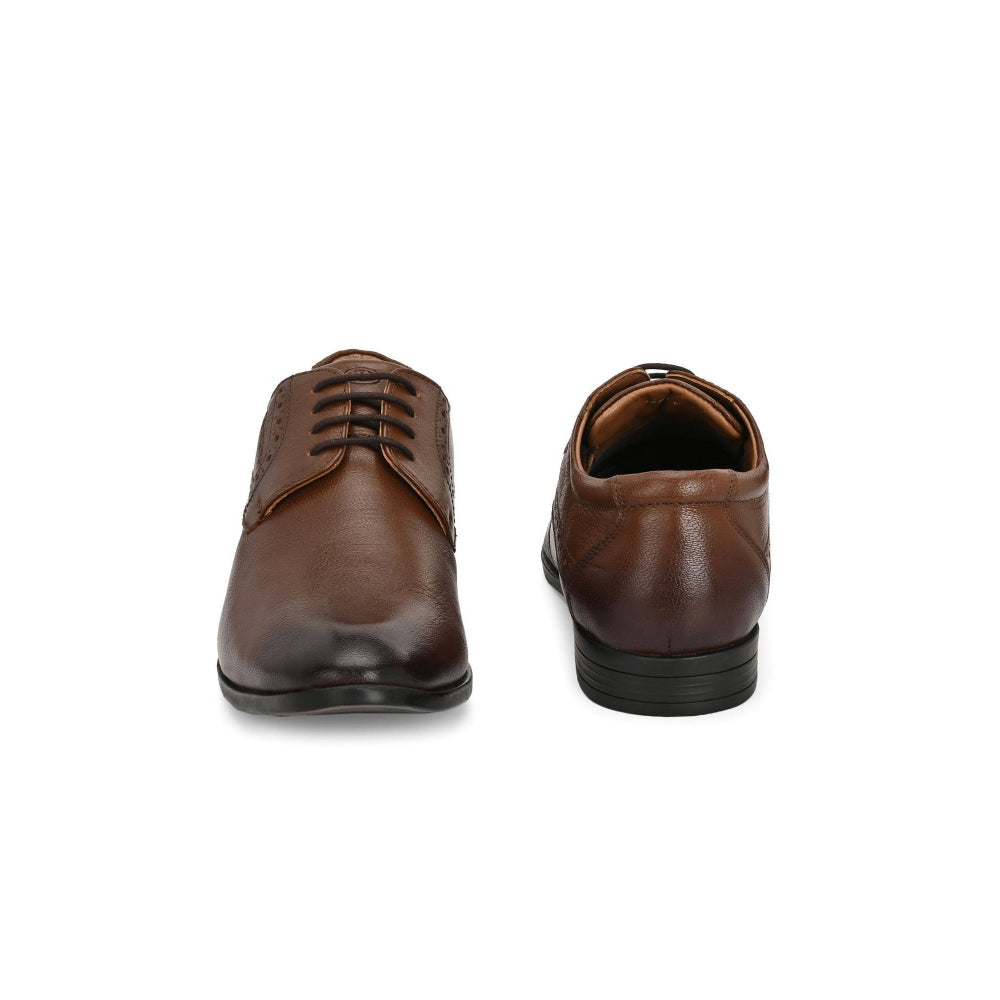 Valentino Men Premium Leather Lace-Up Formal Derby Shoes