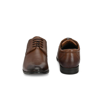 Valentino Men Premium Leather Lace-Up Formal Derby Shoes