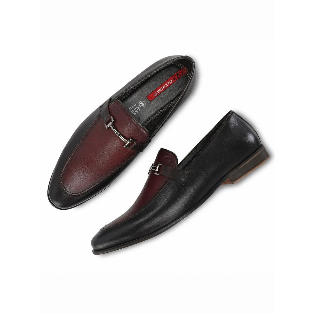 Valentino Men Premium Leather Slip-On Formal Loafer Shoes
