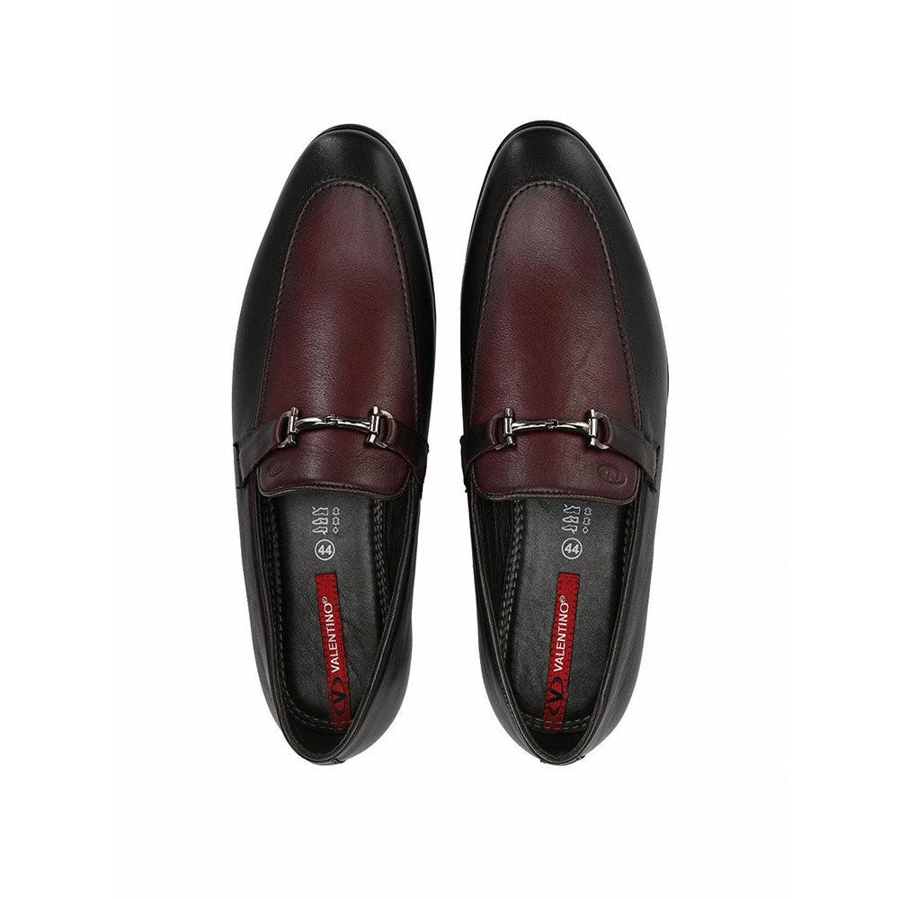 Valentino Men Premium Leather Slip-On Formal Loafer Shoes