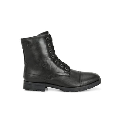 Valentino Men Premium Leather High Ankle Zipper Boot