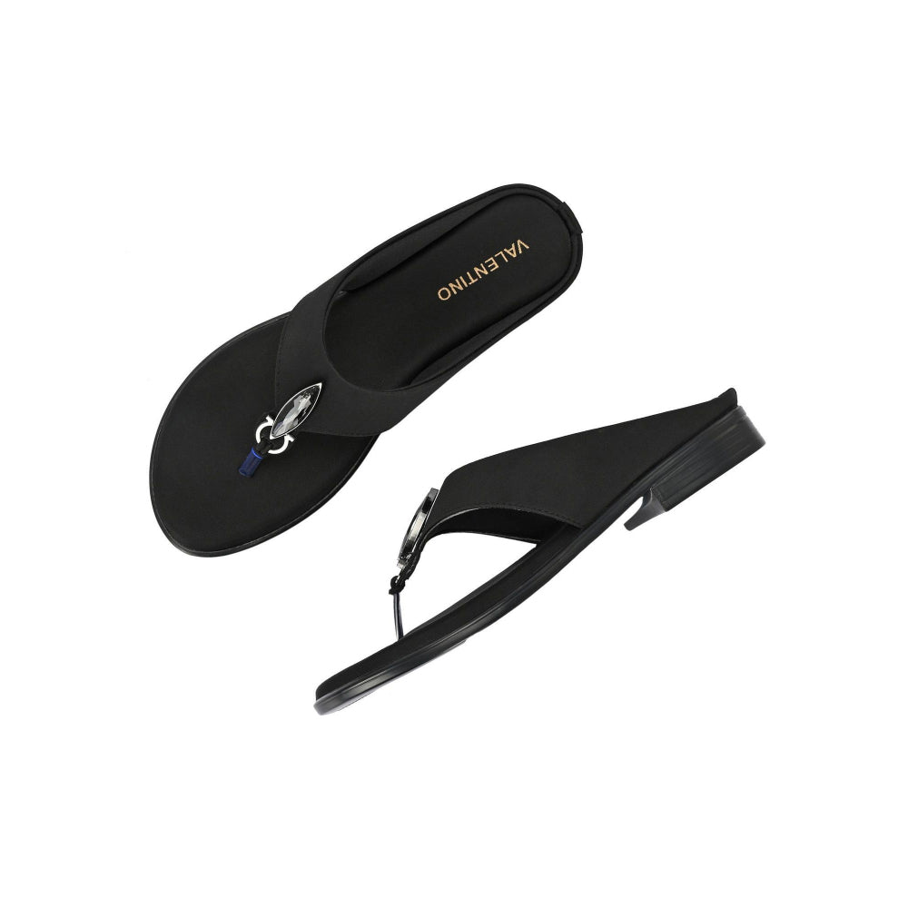 Valentino Women Black thong Sandals