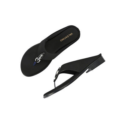 Valentino Women Black thong Sandals