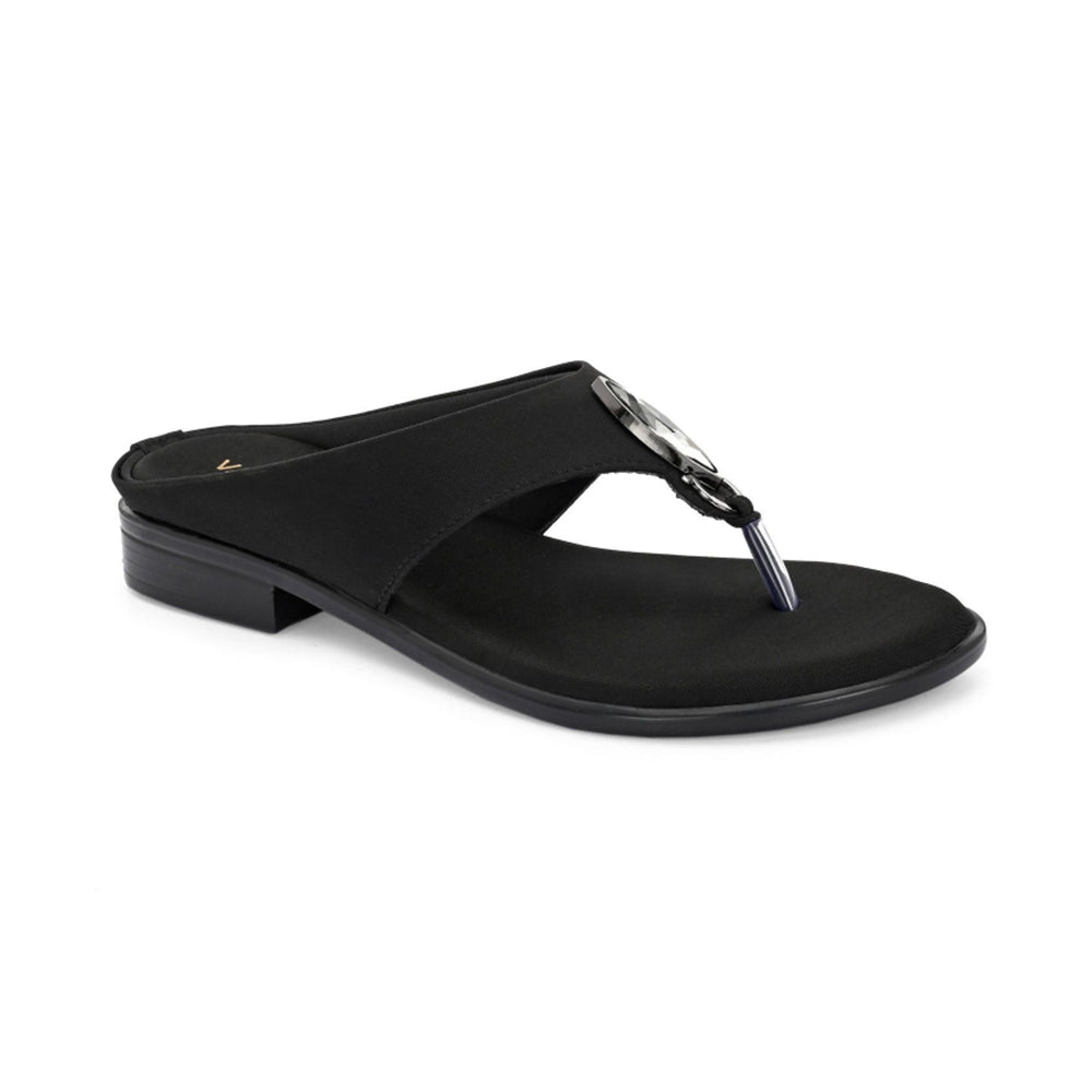 Valentino Women Black thong Sandals