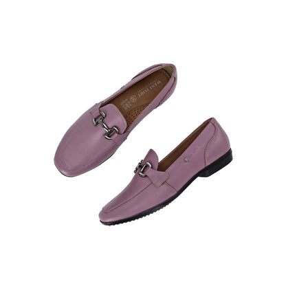 Valentino Women Purple Premium Leather Loafers