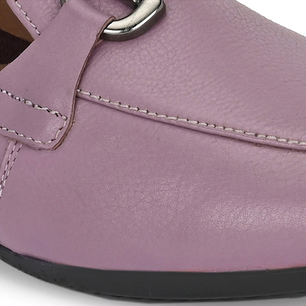 Valentino Women Purple Premium Leather Loafers