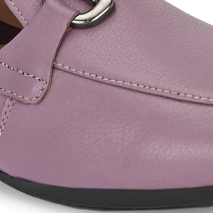 Valentino Women Purple Premium Leather Loafers