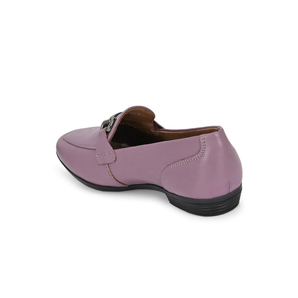 Valentino Women Purple Premium Leather Loafers