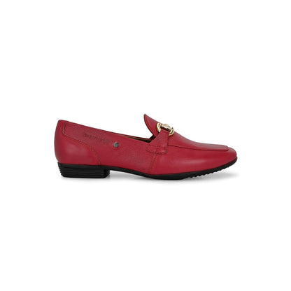 Valentino Women Red Premium Leather Loafers
