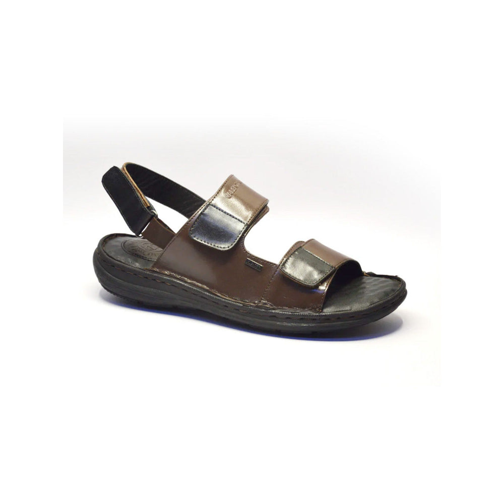 Valentino Men Premium Leather Brown Casual Sandal