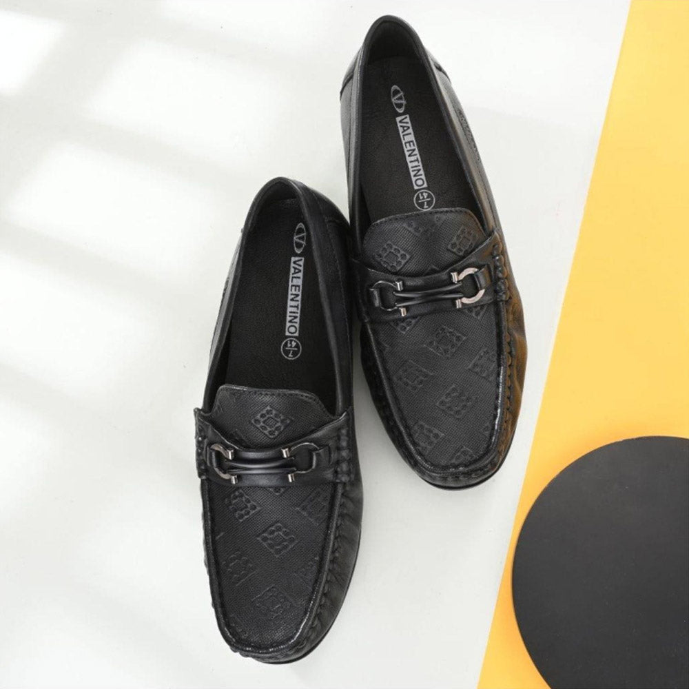Valentino Men Premium Leather Formal Loafer Shoes