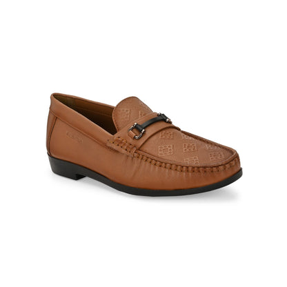 Valentino Men Premium Leather Cognac Casual Slip On Shoe