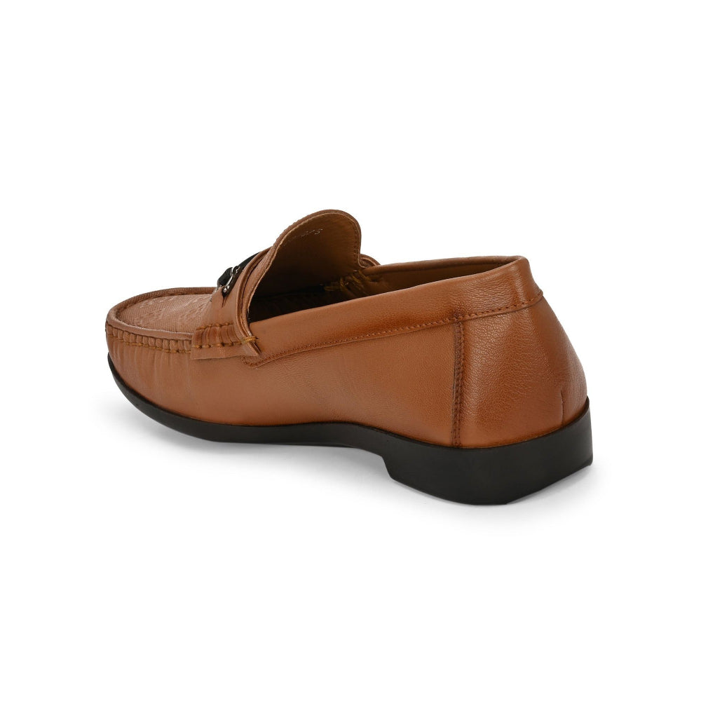 Valentino Men Premium Leather Cognac Casual Slip On Shoe