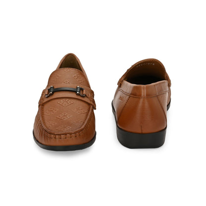 Valentino Men Premium Leather Cognac Casual Slip On Shoe